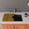 Alfi Brand Black 24" Undermount Sgl Bowl Granite Composite Kitchen Sink AB2420UM-BLA - alternate 3